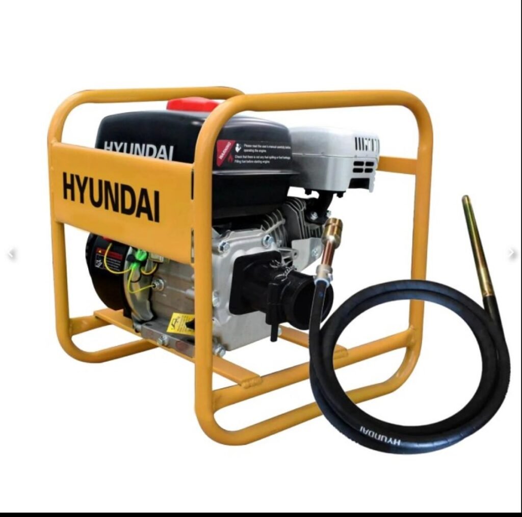 Vibrador de concreto a gasolina Hyundai con chicote